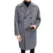 Loom Loom European Fashion Men's Wool With Pressed Seam Casual Mid-Length Double-Sided Double-Breasted Trench Coat_viptrois.com