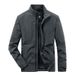 Men's fleece jacket jacket Casual jacket stand-up collar men's coat_viptrois.com