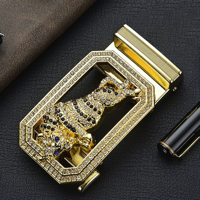 Chinese Style Twelve Zodiac Animal Belt Buckle Head Trend Leisure Alloy Buckle Belt Buckle Belt Head Inlaid with Diamond Belt Head_viptrois.com