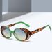 Men's Sunglasses Water Transfer Retro Small Frame Sunglasses High End Anti Ultraviolet Personalized Oval Sunglasses_viptrois.com