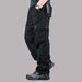 Men's Clothing Multi Pocket Workwear Trousers Loose Casual Straight Pants_viptrois.com
