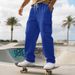 Cross-border American Heavyweight Outdoor Men's Hip-hop High Street Casual Loose Multi-pocket Tooling Sports Trousers_viptrois.com