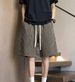 Men's Fashion Houndstooth Print Summer Shorts Casual High Street Loose Fit Five Point Leg Pants Trendy Retro Loungewear_viptrois.com