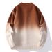 Unisex Gradient Knit Cardigan – Oversized Couple’s Sweater (Autumn Soft Yarn, Relaxed Fit, Trendy Color-Blend, Lightweight Layering Coat)_viptrois.com