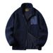 Lamb Fleece Jacket Men's Fleece Jacket Blue Teddy Fleece Men's And Women's Fleece Couple Clothing_viptrois.com