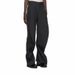 Men's Clothing High version yproject22aw black and gray twisted curved trousers loose drape mopping men and women casual trousers_viptrois.com