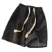 Men's Clothing Denim Shorts Men's Summer Casual Denim Shorts Drawstring Elastic Waist Loose Retro High Street Pants_viptrois.com