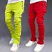 Men's Clothing Sports Pants Men's Autumn Leggings Elastic Slim Backpack Bag Trendy Running Casual Long Pants_viptrois.com
