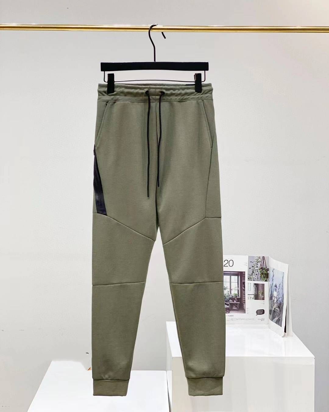 Men's Clothing glued oblique zipper tapered sweatpants trousers 163 side zipper_viptrois.com