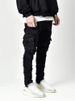 Men's Clothing Men's Slim Fit Cargo Jeans With Side Pockets - Stretch Denim Pants For Streetwear & Casual Style (Black, Light Blue, Light Grey)_viptrois.com