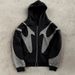 2027 Fashion Y2K European-USA Style Hip-Hop Hoodies Outerwear Women/Men Polyester Printing Splicing Long Sleeve Casual Loose Zipper Hooded Sweatshirts_viptrois.com