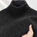 Pure High Collar Thickened Chenille For Men, Autumn And Winter Korean Style Slim Fit Base Solid Color , Men's Knitted_viptrois.com