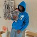 Y2K Retro Letter Print Hoodie – Oversized Fleece-Lined Zip-Up Unisex Streetwear (S-XXXL, Polyester, Vintage Aesthetic, 90s Nostalgia)_viptrois.com