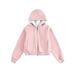Pure Pure Qilin Men's Clothing 11 Colors Sweatshirt Solid Color 430g Heavyweight Loose Short Small Size Women's Color-Block Zipper_viptrois.com