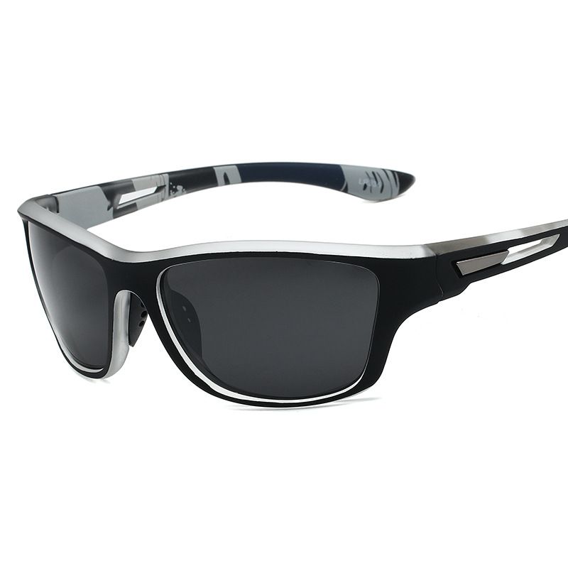 Men's Polarized Sports Sunglasses - UV400 Protection, Colorful Film & Dustproof Design For Cycling (High-End Trend Style 336)_viptrois.com