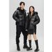 2025 New Goose Down Short Coat Matte Non Washable Thick Cotton Coat High End Trendy Black Gold Coat_viptrois.com