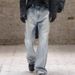 "Men's Ice Blue Flared Jeans – Lightning Wash & Subtle Distressing | Clean Fit Bootcut | Retro Revival Silhouette"_viptrois.com