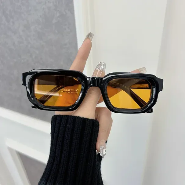 Luxuriöse Rechteck Sonnenbrille Frauen Männer Mode Marke Designer Casual Sonnenbrille Weiblich Männlich Kunststoff Outdoor Brillen_viptrois.com