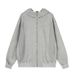 American Style Deconstructed Patchwork Cardigan Sweatshirt Unisex Autumn Trendy Loose BF Couple Versatile Hoodie Jacket_viptrois.com