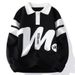 Pure Cross-Border Trade Men's Thick Jacquard Collar Sweater 2025 Winter Trend New Couple Knitwear_viptrois.com