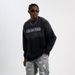National Trend Brand High Tie-Dye Gradient Washed Text Loose Long Sleeve T-Shirt Street Unisex_viptrois.com