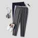 Men's Clothing Suit Pants Nine Points Slim Fit Business Formal Casual Pants Slim Feet Advanced Drape Suit Pants_viptrois.com