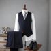 Men's Clothing Slim Fit Vest & Dress Pants Set Formal Wedding Groom & Groomsmen Suit, Business Casual Office Wear, Autumn Collection_viptrois.com