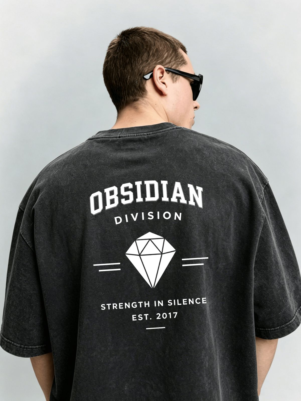 Vintage Washed Double-Sided Print Globe Arch Letter Slogan Heavyweight 230g Cotton T-Shirt Men's Casual Streetwear Tee_viptrois.com