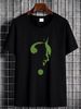 RIDDLER GLOW IN THE DARK LOGO Front Print T-Shirt Black Summer Fashion Graphic Streetwear Comfortable Casual Stretched Unisex Versatile Breathable_viptrois.com