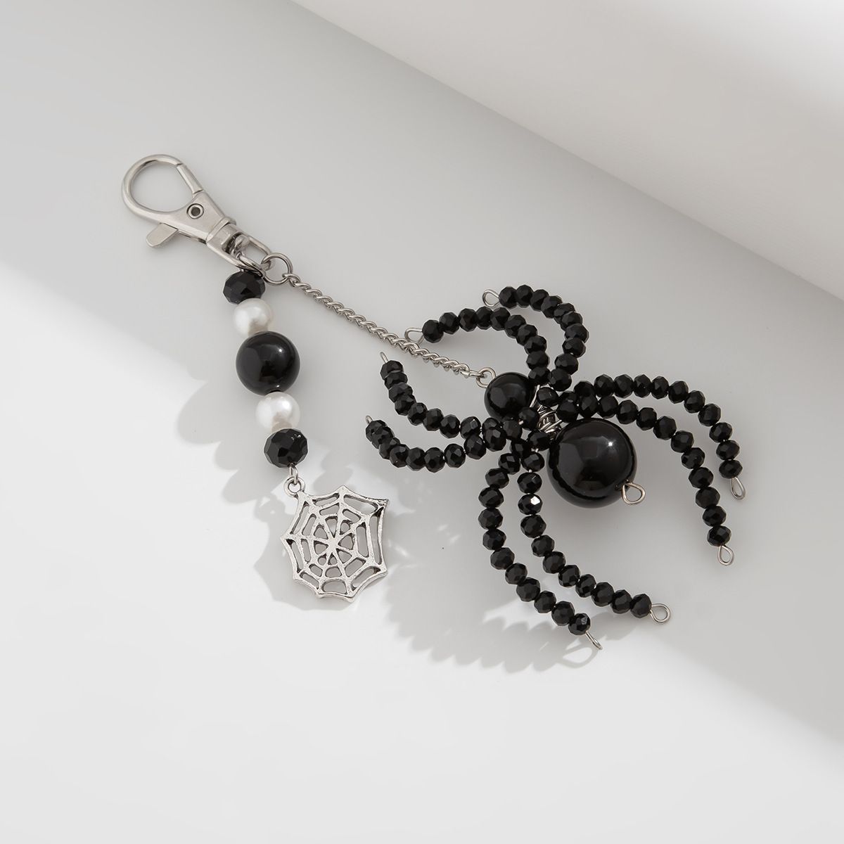Gothic Halloween Personality Big Spider Keychain Pendant Spider Keychain - Dark Web Design Resin Keyring For Bags, Backpacks, And More_viptrois.com