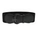 Waist Fashion Dress Women's Leather Buckle Animal Print Elastic Wide Belt_viptrois.com