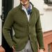 Loom Cross-Border Europe D Americ Men's Jacket Slim Fit Suit Std Collar Knitted Sweater 2025 Autumn Winter New_viptrois.com