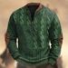 Pure Pure 2024 Independent Station Sweater Texture Print Cross-Border Men's Half-Zip Pullover Long Sleeve_viptrois.com