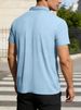 Summer Popular Ice-feeling Men's Short-sleeved Lapel Color Matching Button European And American Elastic Casual Polo Shirt_viptrois.com