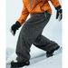 Outdoor Functional Water Repellent Cotton Trousers Men's Winter New Split Pleated Trousers Thick Warm Casual Long Trousers_viptrois.com
