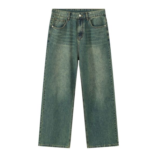 Men's Clothing Jeans Men's Niche High End Straight Wide Leg Casual Mopping Long Pants_viptrois.com