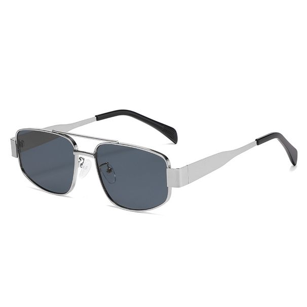 New Fashionable Internet Celebrity Cat Eye With A Sense Of , Slimming Glasses, Metal Double Beam Sunglasses For_viptrois.com