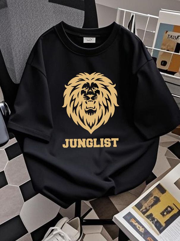 Junglist Gold Drum Bass DNB T Shirt Old Skool 90s Soldier Versatile Casual Designer Clothes Graphic Summer Homme Fashion Streetwear Slightly_viptrois.com