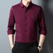 Autumn Popular Men's Long-sleeved Shirt Fashion Casual Middle-aged Long-sleeved Shirt Men's Clothing_viptrois.com