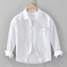 Autumn Casual Loose Long Sleeved Shirt For Young Men, Rugged And Handsome, With A Small Collar And Trendy Jacket_viptrois.com
