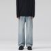Cleanfit High Street Jeans – Light Blue Washed Straight-Leg Denim For Men & Women (S-3XL)_viptrois.com