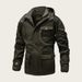 Men's Long Cotton Parka Jacket With Detachable Hood – Water-Resistant Winter Coat, Slim Fit, Multi-Pocket Design (Black, Army Green, Khaki)_viptrois.com