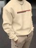 Men's Loose Casual And Fashionable Paris Letter Pattern Printed Round Neck Long Sleeved Sportswear For Autumn And Winter_viptrois.com