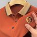 Men's Polo Shirt Short Sleeve - Premium Embroidered Casual T-Shirt For Summer, Breathable & Moisture-Wicking, Sizes M-5XL (Black/White/Green/Orange)_viptrois.com