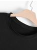 Maglietta Uomo 100% Cotone 180g Collo Tondo Stampa Lettere Dadi Versatile Comoda Uso Quotidiano_viptrois.com