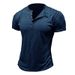 Man's clothing Men's outdoor top men's short sleeve T-shirt men's Henry bamboo cotton T-shirt_viptrois.com