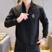 Pure Pure Spring And New Men's Autumn Stand Collar Zipper Brand Sweatshirt Goods European Long Sleeve Casual Slim Fit Trendy Top_viptrois.com