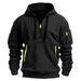 Foreign Trade European Size Spring And Autumn Hoodie Zipper Multi-Pocket Pullover Men's Sports Casual Jacket_viptrois.com
