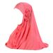 Adult or teenage girl three flower chain pleated hat Malay gauze scarf H357_viptrois.com
