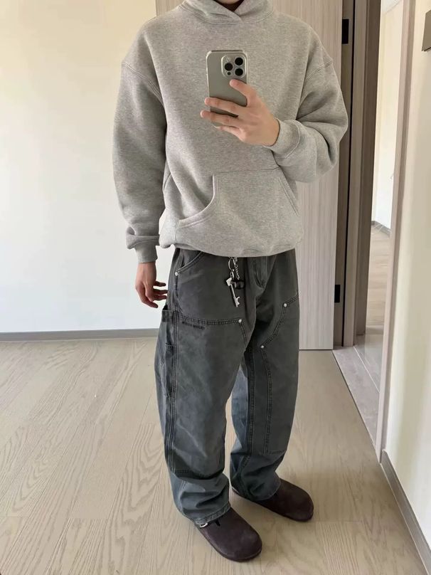 Men's Clothing Hooded Sweatshirt Cleanfit Oversized Boxy Hoodie With High GSM Fabric - Cleanfit Drop Shoulder Pullover Sweatshirt For Men & Women_viptrois.com